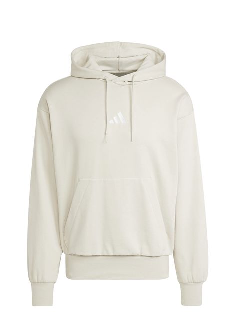 Adidas Essentials Feelcozy Fleece Hoodie Beige Men ADIDAS CORE | Sweatshirts | IN6067-